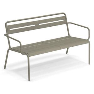 Star Stackable bench - / With armrests - L 129 cm by Emu Grey