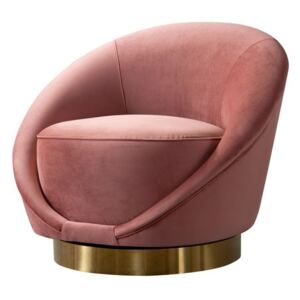 Selini Swivel Chair - Blush Pink