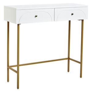 Taylor 2 Drawer Console Desk - White