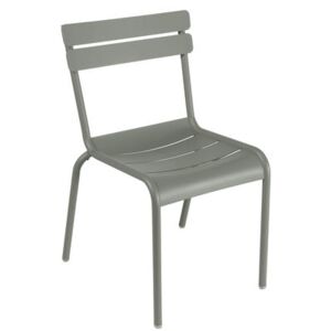 Luxembourg Stacking chair - Metal by Fermob Green/Grey
