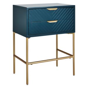 Trixie 2 Drawer Bedside Table - Blue
