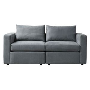 Miller Two Seat Corner Sofa – Charcoal