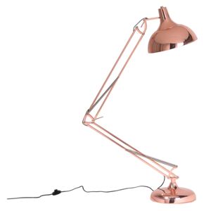 Floor Lamp Copper Metal 175H cm Swing Extending Arm Foldable Industrial Modern Beliani