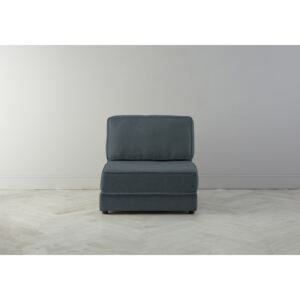 Dacre Single No Arms Sofabed in Denim Blue