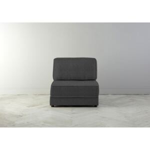 Dacre Single No Arms Sofabed in Crow Black