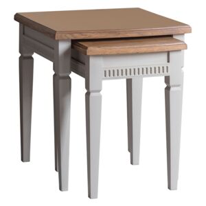 Sienna Nesting Tables in Ice Grey