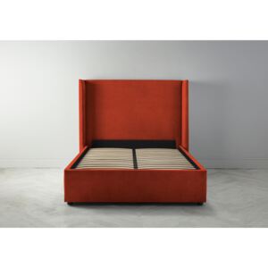 Suzie 4'6 Double Ottoman Bed Frame in Marmalade Orange"