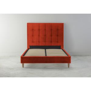 Hopper 6' Super King Ottoman Bed Frame in Marmalade Orange
