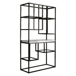 Damsay Display Shelving Unit in Black