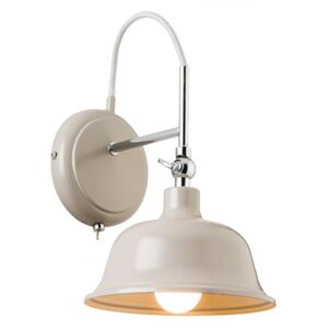 Amelia Retro Wall Lamp in Taupe Grey