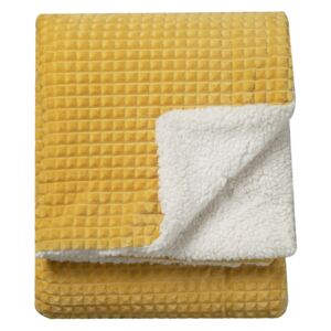 Kratos Embossed throw in Yellow