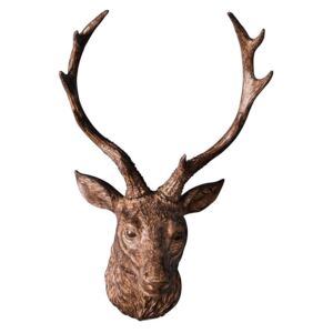 Alcott Faux Stag Wall Decoration in Soft Bronze