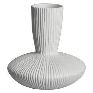 Pinery White Textured Wide Vase