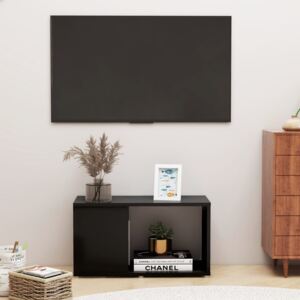 TV Cabinet Black 60x24x32cm Chipboard