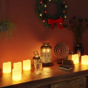 Electric LED Candles 24pcs with Timer&Remote Control Warm White