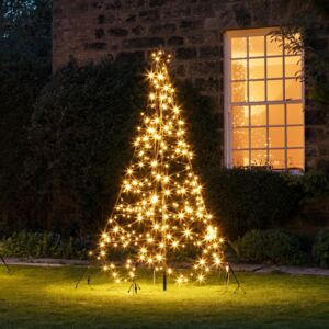2m Warm White LED Fairybell Outdoor Christmas Tree