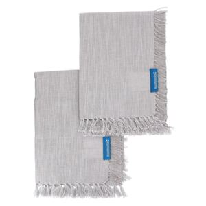 House Beautiful Napkins with Frayed Edge - 2 Pack - Mist