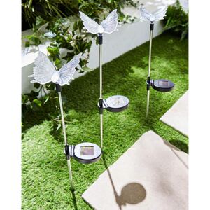 Set of 4 Solar Butterfly Stake Lights