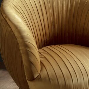 Valetta Velvet Tub Chair - Gold