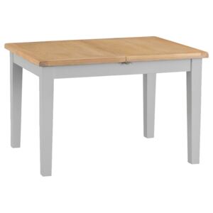 Terranostra 120cm Wood Extending Dining Table - Millstone Grey