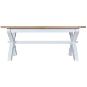 Terranostra 180cm Wood Extending Dining Table - Old White
