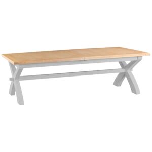 Terranostra 250cm Wood Extending Dining Table - Old White