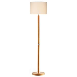 Dar Lighting AVE4943 Avenue Floor Lamp Light Wood Complete With Shade AVE1643
