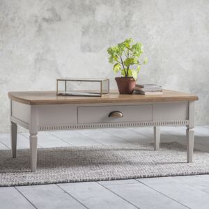 Emily Mahogany 1 Drawer Coffee Table - Taupe