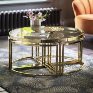 Maresca Metal Coffee Table - Gold