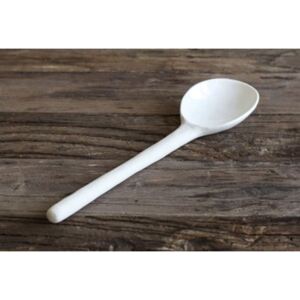 Lille Serving Spoons - Black & White - White Spoon