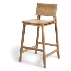 N3 Bar stool - / H 66 cm - Solid oak by Ethnicraft Natural wood
