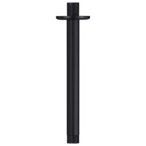 VidaXL Shower Support Arm Round Stainless Steel 201 Black 20 cm