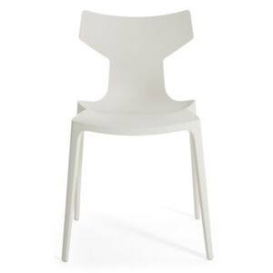 Re-Chair Stacking chair - / Recycled material by Kartell White