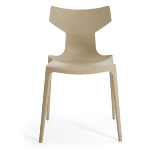 Re-Chair Stacking chair - / Recycled material by Kartell Beige