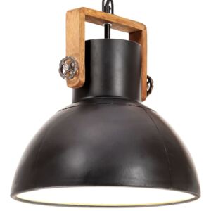 VidaXL Industrial Hanging Lamp 25 W Dead Black Round 30 cm E27