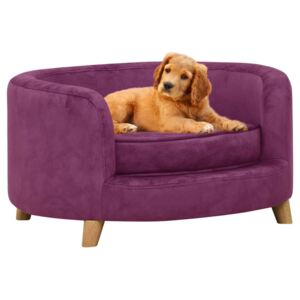 Dog Sofa Burgundy 69x69x36 cm Plush