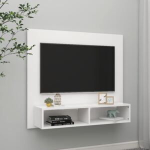 Wall TV Cabinet White 102x23.5x90 cm Chipboard