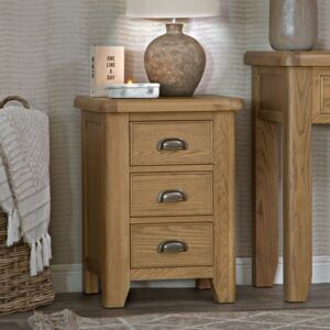 Wessex Smoked Oak Large Bedside Table