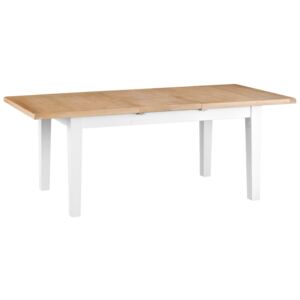 Suffolk White Painted Oak 1.6m Butterfly Extending Table