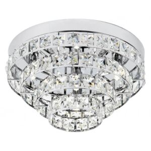Endon MOTOWN-4CH 4 Light Flush Ceiling Light With Glass Beads