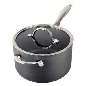 Anodised Saucepan (W/Lid) 20Cm With Help Handle Dishwasher Safe