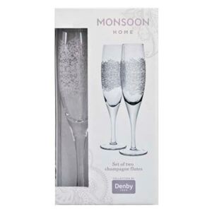 Monsoon Filigree Champagne Flute (Pack Of 2)