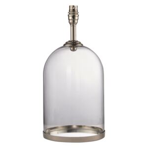 Endon Lighting 94367 Dinton Table Lamp Clear Glass Base Only In Polished Nickel Finish