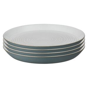 Impression Charcoal Set Of 4 Spiral Dinner Plate