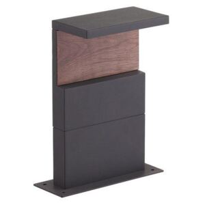 Mantra M6771 Ruka Outdoor 13 Watt LED Post Light In Anthracite And Walnut