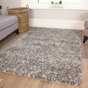 Silver Shaggy Rug for Living Room - Murano
