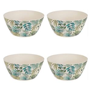 Polynesia Set of 4 Bamboo Bowls