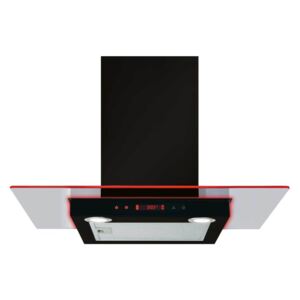 CDA EKN70SS 70cm Flat Glass Chimney Cooker Hood