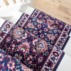 Blue Traditional Stair Carpet Runner - Cut to Measure