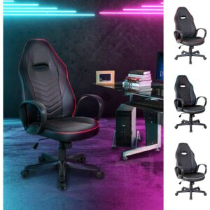Vinsetto PU Leather Executive Office/ Gaming Chair Adjustable Padded Seat w/ Wheels